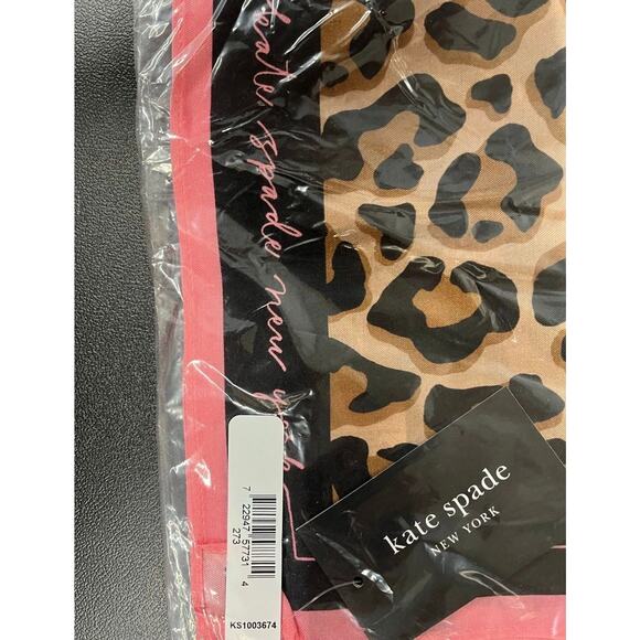 Kate Spade Lovely Leopard Cotton-silk Bandana - Picture 3 of 3